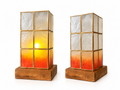 Mini Tower Decorative Base | Handcrafted Capiz Table Decor
