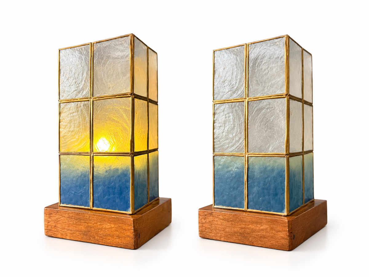 Mini Tower Decorative Base | Handcrafted Capiz Table Decor
