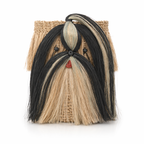 Black Shih Tzu Planter | Handmade Abaca Planters
