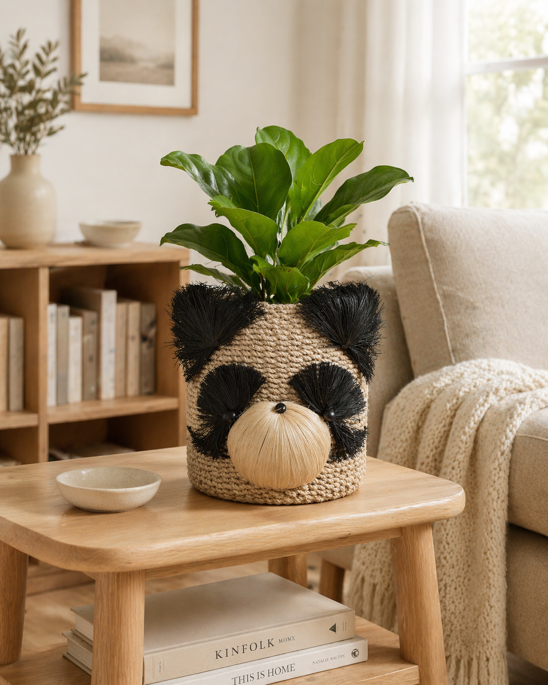 Two-Tone Yorkie Abaca Planters | Handmade Abaca Planters