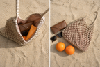 Mila | Natural Macramé Tote with Inner Lining | Handwoven Abaca Bag