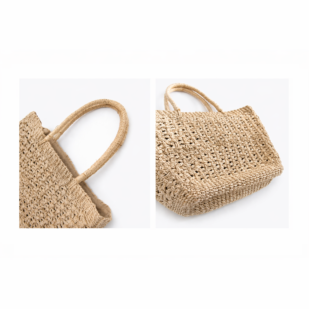 Fem | Natural Woven Tote Large | Handwoven Abaca Bag