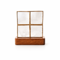 Mini Block Decorative Base | Handcrafted Capiz Table Decor