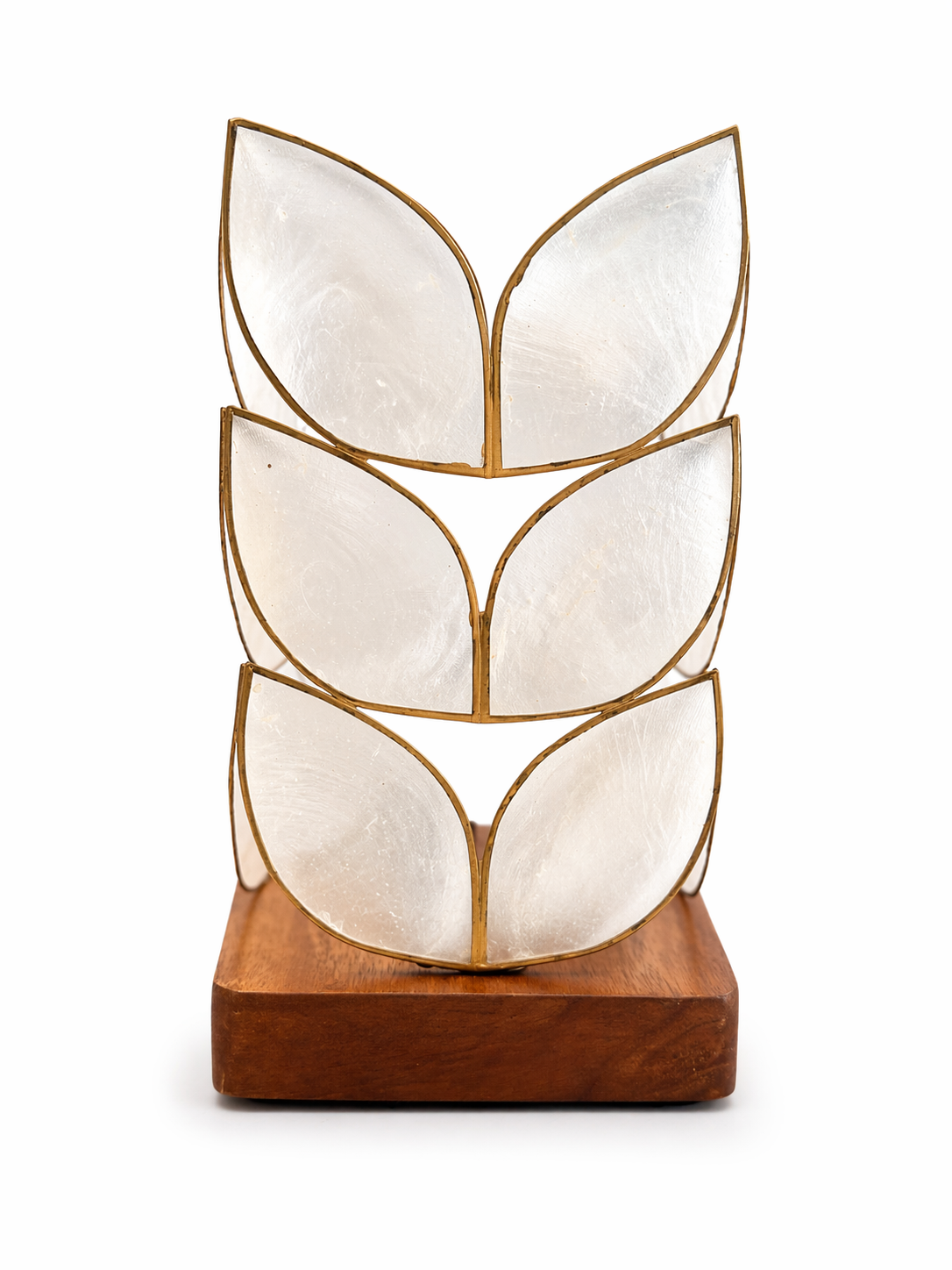 Leaf Decorative Base | Handcrafted Capiz Table Decor
