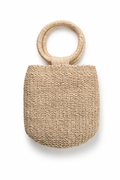 Agnes | Woven Bucket Bag with Ring Handle | Handcrafted Abaca Bag