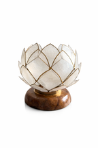 Rose Decorative Base | Handcrafted Capiz Table Decor