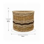 Multitone Round Planters l Handcrafted Buri Planters