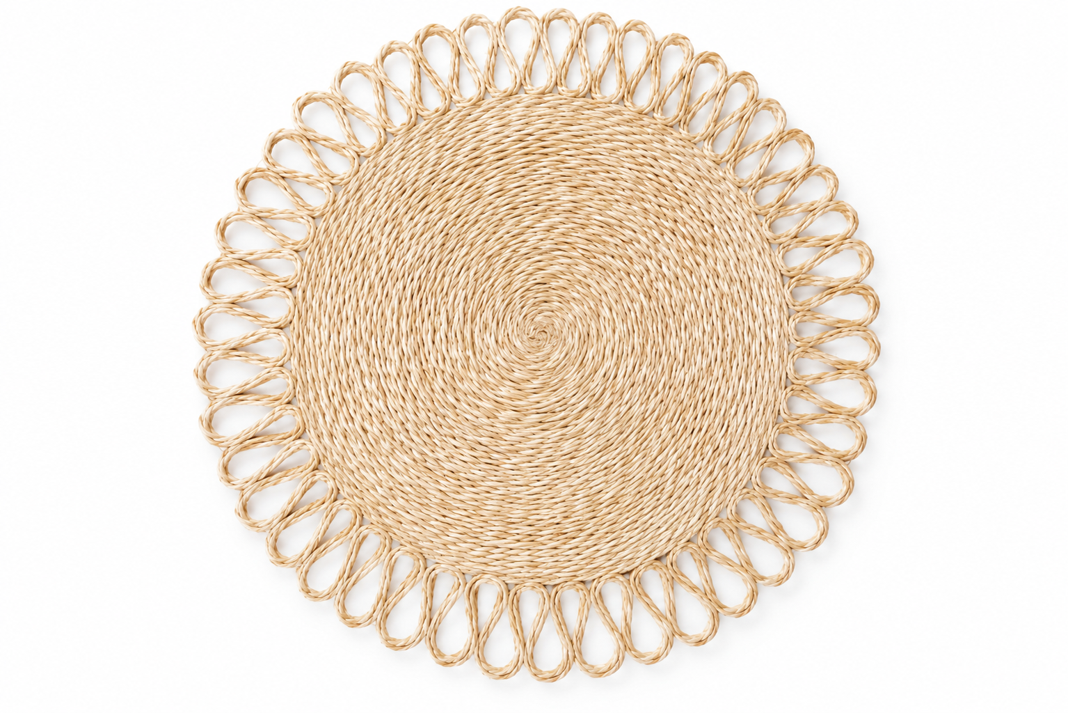 Natural Abaca Round Placemat