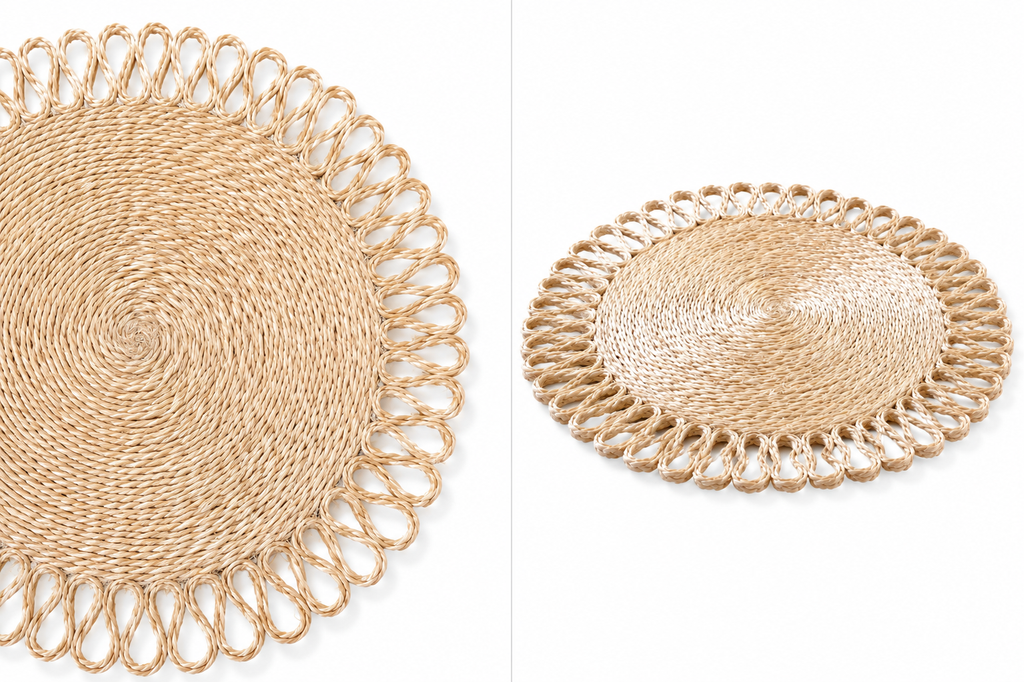 Natural Abaca Round Placemat