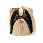Black Shih Tzu Planters | Handmade Abaca Planters