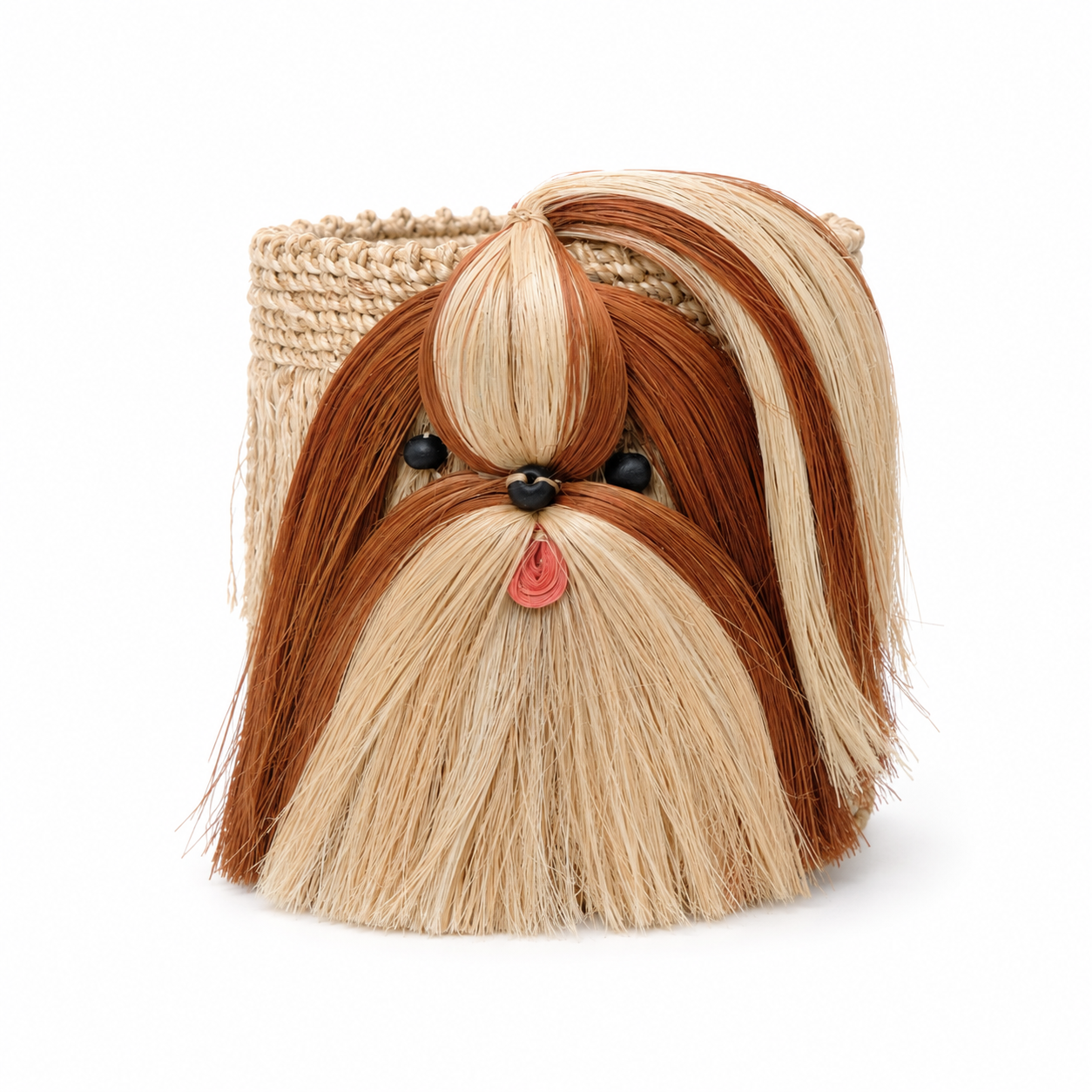 Red Shih Tzu Abaca Planters | Handmade Abaca Planters