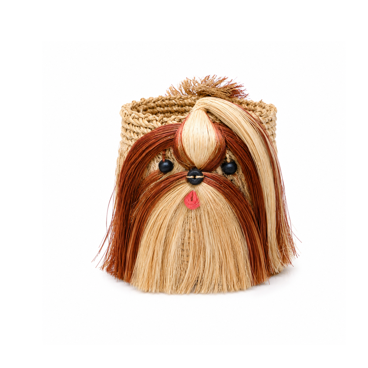 Red Shih Tzu Abaca Planters | Handmade Abaca Planters