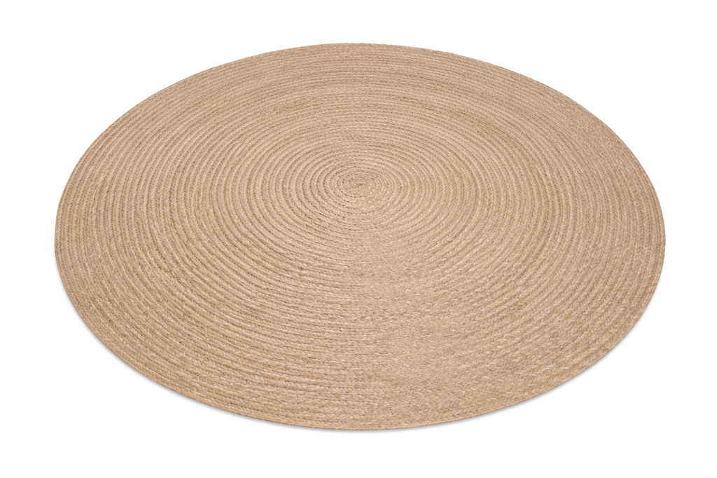 Natural Round Rug  | Handwoven Pandan Rug
