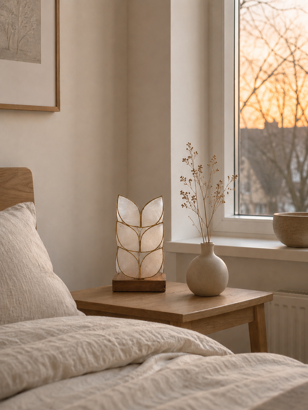 Leaf Decorative Base | Handcrafted Capiz Table Decor