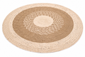 Multi-Tone Round Rug  | Handwoven Pandan Rug