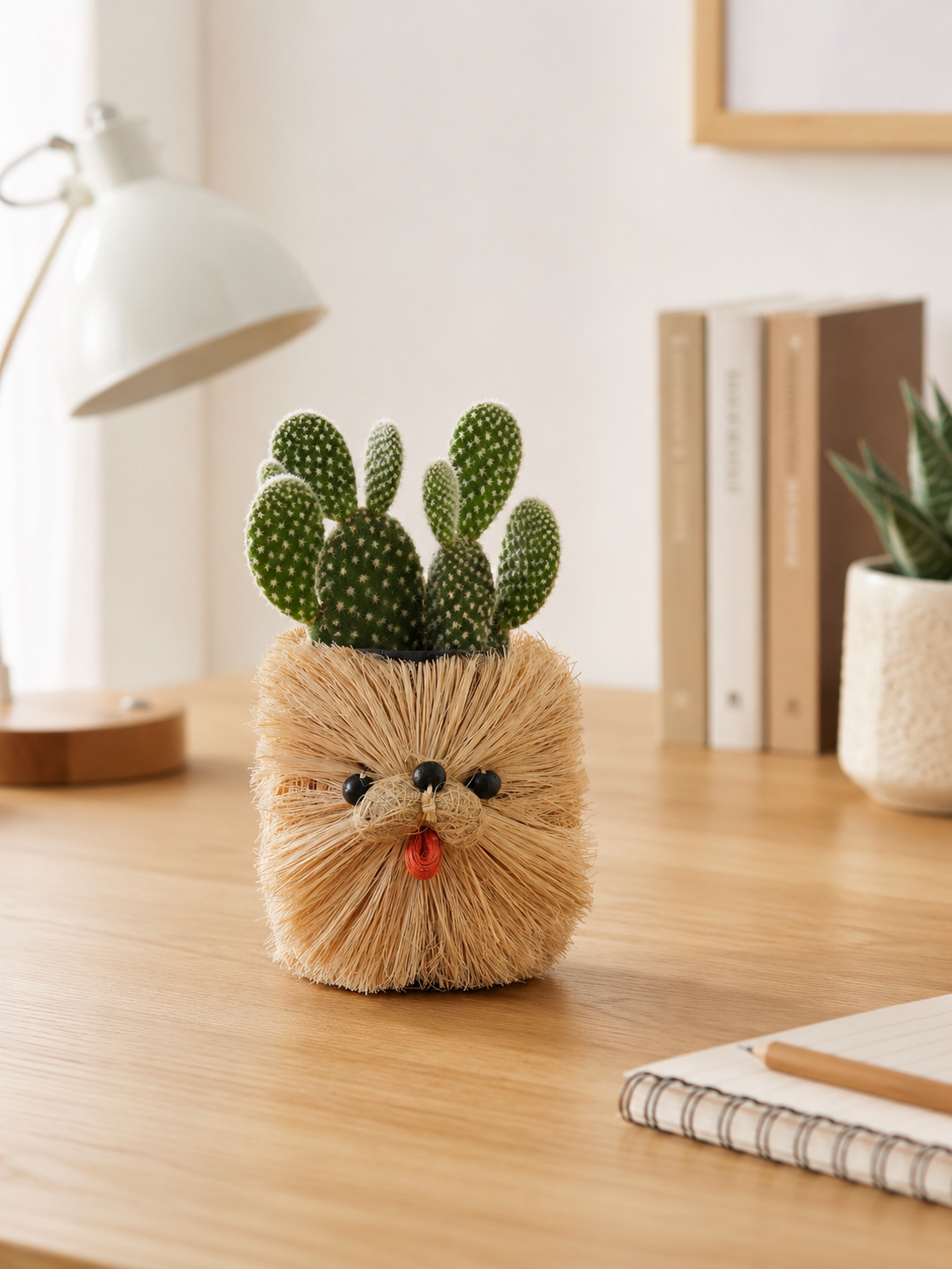 Chow Chow Planter | Handmade Abaca Planter