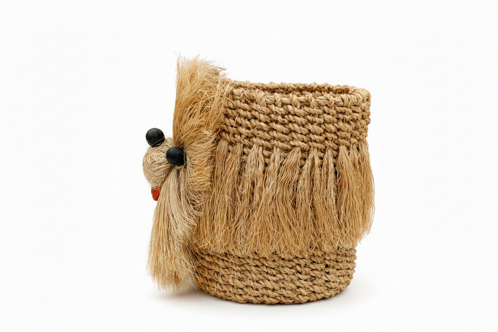 Chow Chow Planter | Handmade Abaca Planter