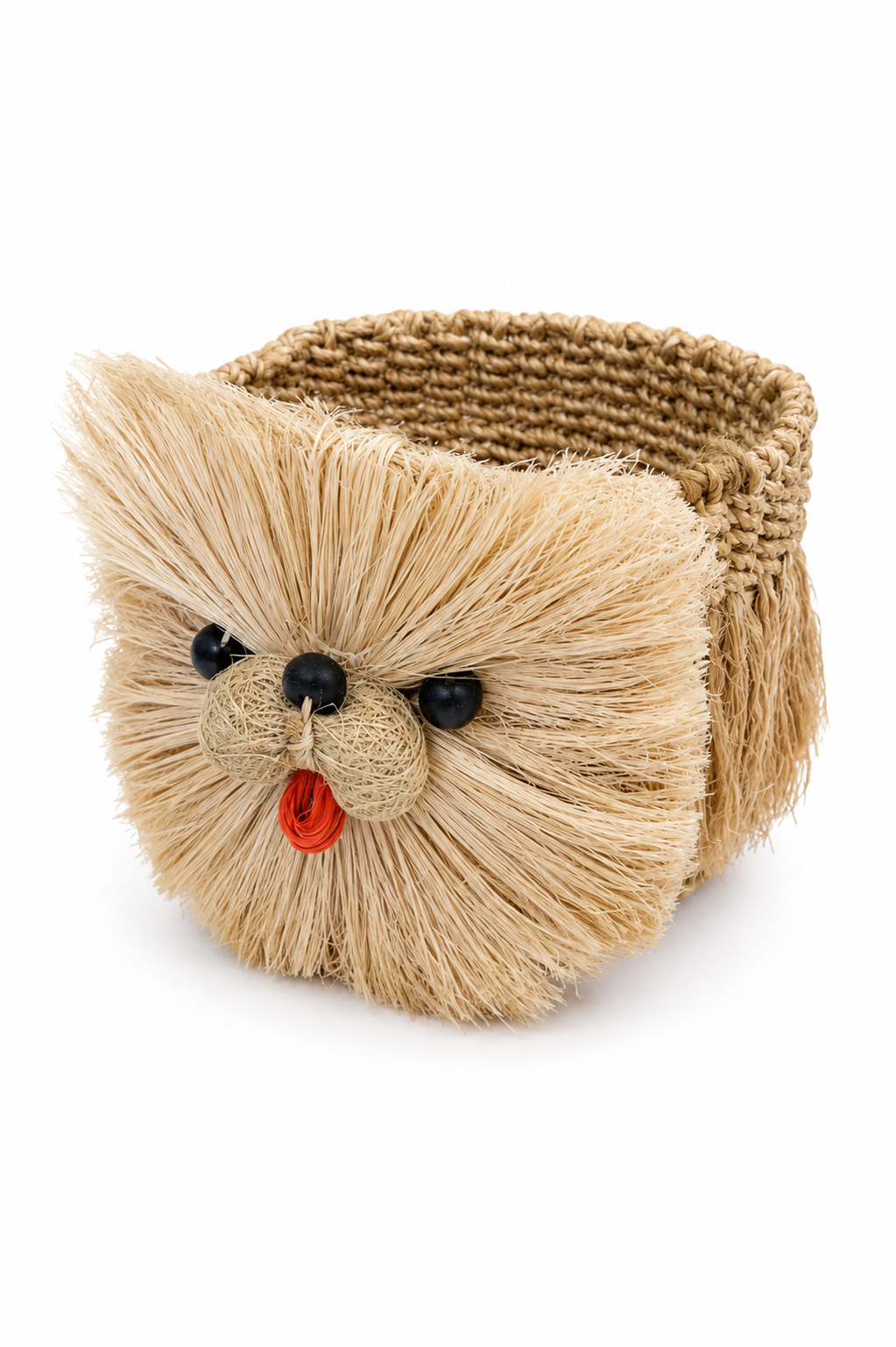 Chow Chow Planter | Handmade Abaca Planter