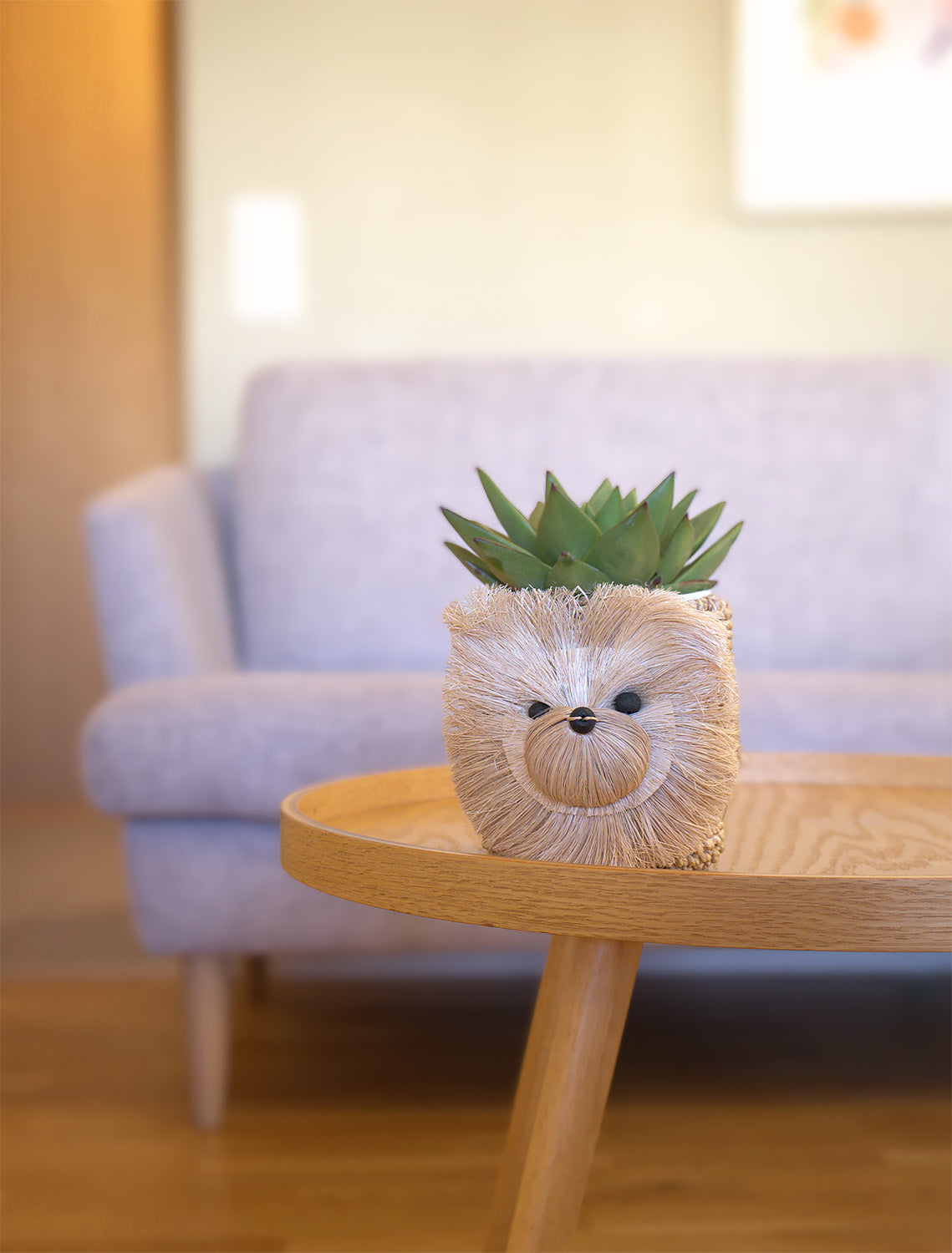 Chow Chow Planter - Small | Handmade Abaca Planter