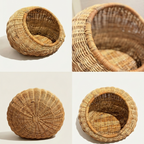 Natural Rattan Pet Bed | Handcrafted Rattan/Buri Pet Bed