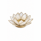 Lotus Candle Holder | Handmade Capiz Candle Holder