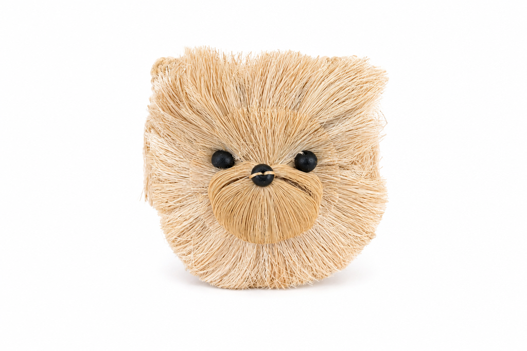 Chow Chow Planter | Handmade Abaca Planter