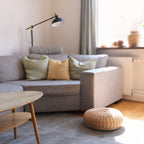 Natural Rattan Ottoman  | Handwoven Rattan Ottoman