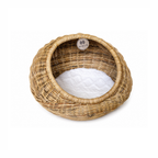 Natural Rattan Pet Bed | Handcrafted Rattan/Buri Pet Bed