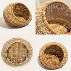 Natural Rattan Pet Bed | Handcrafted Rattan/Buri Pet Bed