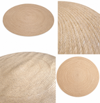 Natural Round Rug  | Handwoven Pandan Rug