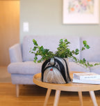 Black Shih Tzu Planters | Handmade Abaca Planters