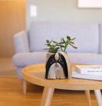 Black Shih Tzu Planters | Handmade Abaca Planters