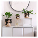 Two-Tone Yorkie Abaca Planters | Handmade Abaca Planters