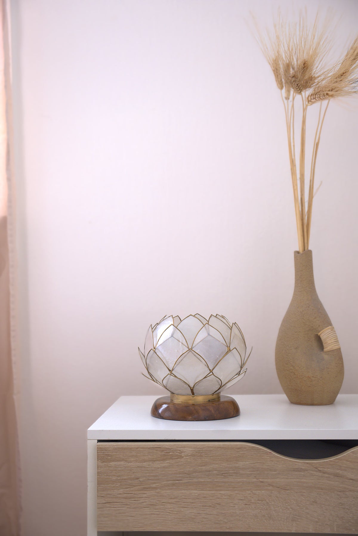 Cabbage Decorative Base | Handcrafted Capiz Table Decor
