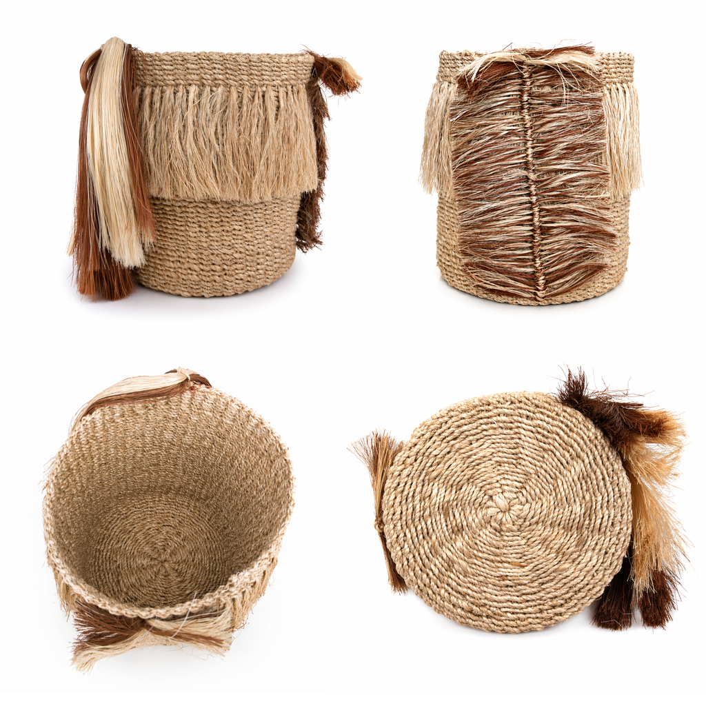 Red Shih Tzu Abaca Planters | Handmade Abaca Planters