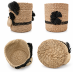 Two-Tone Yorkie Abaca Planters | Handmade Abaca Planters