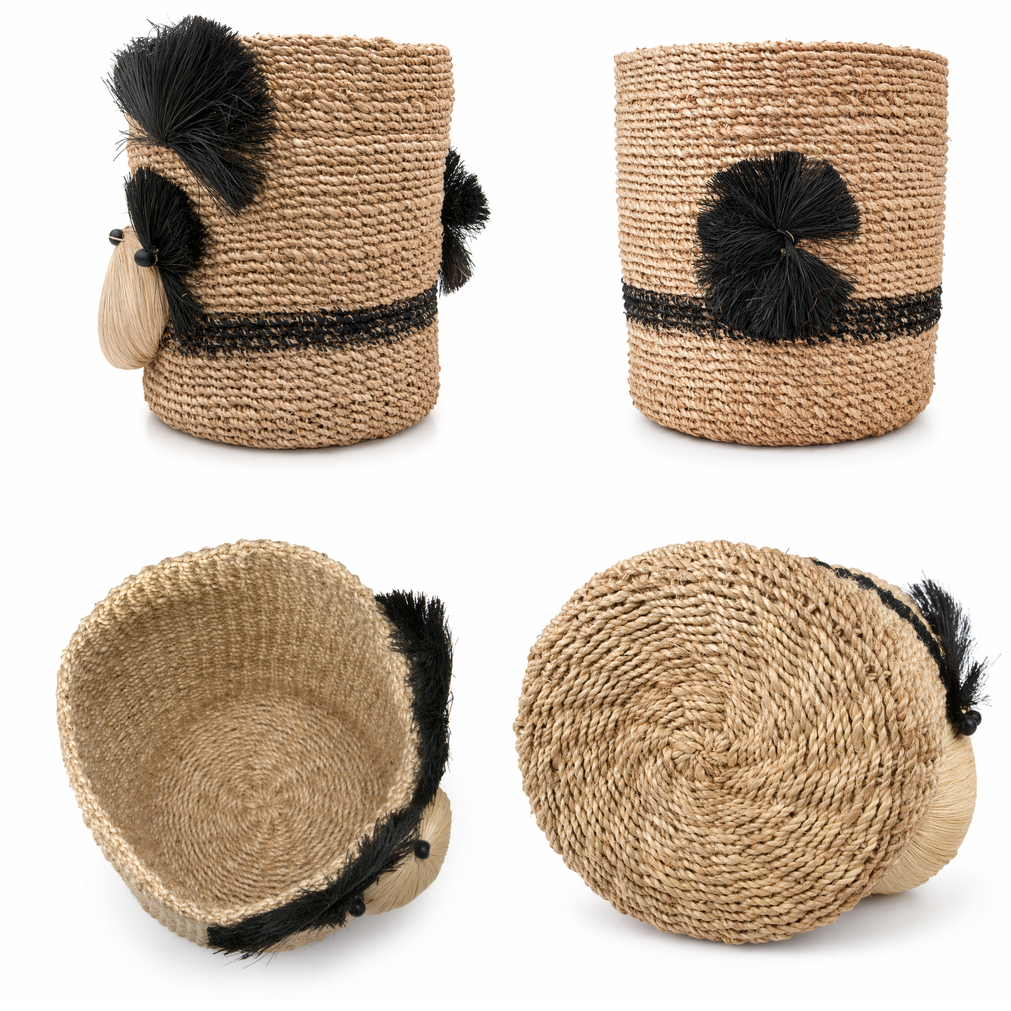 Two-Tone Yorkie Abaca Planters | Handmade Abaca Planters