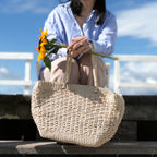 Fem | Natural Woven Tote Large | Handwoven Abaca Bag