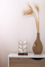 Leaf Decorative Base | Handcrafted Capiz Table Decor