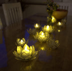 Lotus Candle Holder | Handmade Capiz Candle Holder