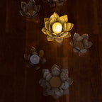 Lotus Candle Holder | Handmade Capiz Candle Holder