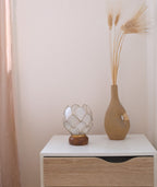 Rose Decorative Base | Handcrafted Capiz Table Decor