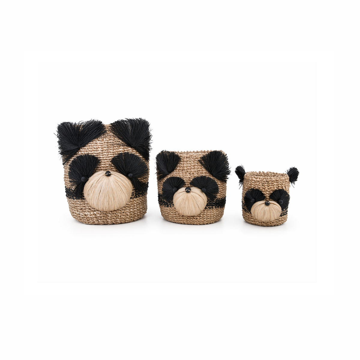Two-Tone Yorkie Abaca Planters | Handmade Abaca Planters