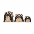 Black Shih Tzu Planters | Handmade Abaca Planters