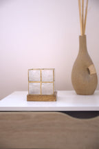 Mini Block Decorative Base | Handcrafted Capiz Table Decor